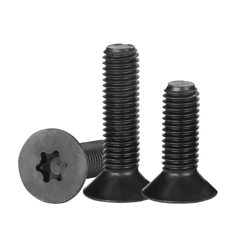 M2 M2.5 M3 10.9 Grade Carbon Steel Torx Countersunk Head Machine Screws Black Flat Head Torx Screws