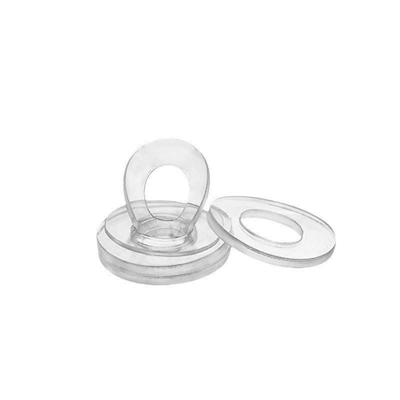 PVC transparent soft gasket White plastic gasket Insulating rubber gasket High temperature shock resistant sealing soft rubber round gasket for Household & Industrial Use