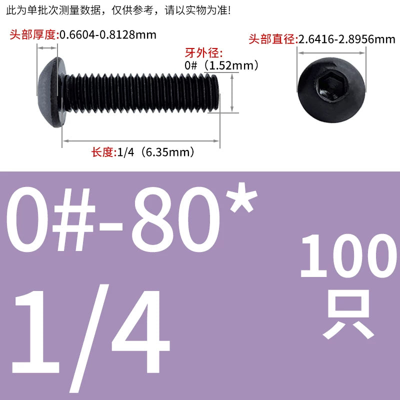 10.9 Grade UNC/UNF/BSW Screw Round Mushroom Cup Head Hex Machine Screw