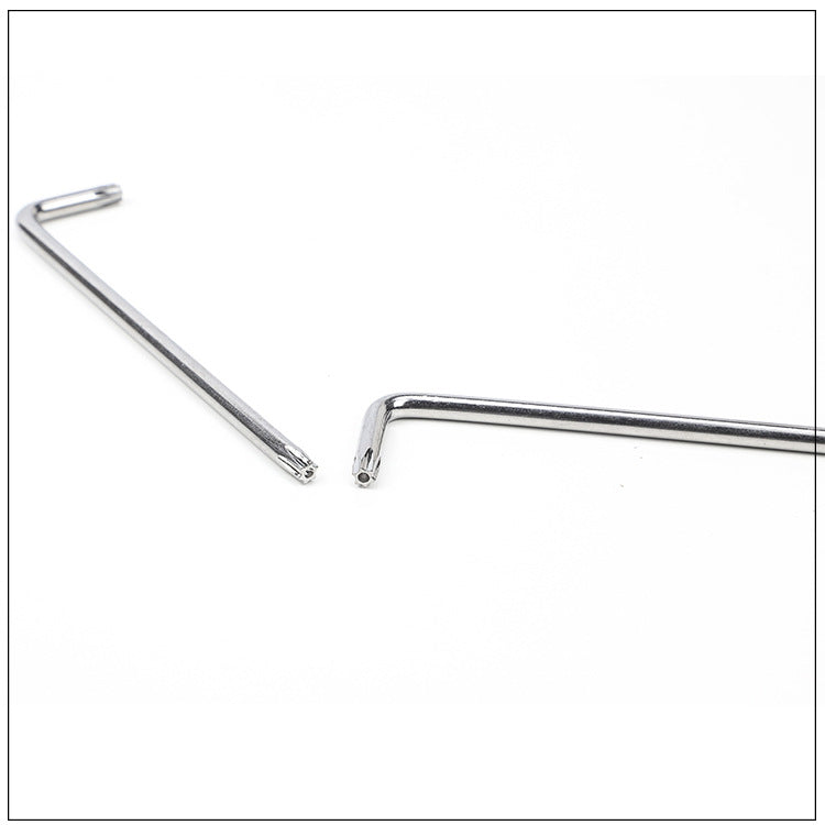 T6/T8/T10 Carbon Steel Nickel Plated L-Shaped Torx Wrench Set With/Without Hole for Electronics & Machinery Repair