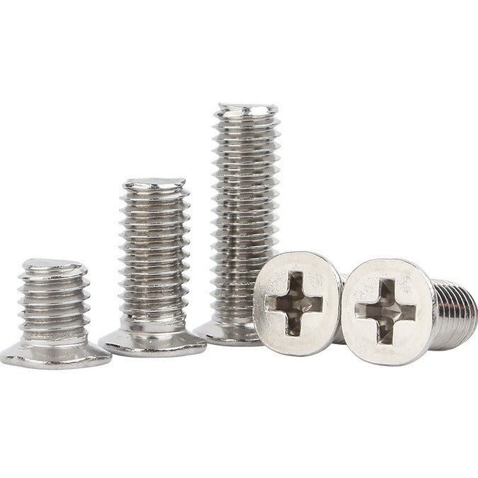M2/M2.5/M3/M4 304 Stainless Steel Small Head Diameter Cross Groove Screws for Household & DIY Hardware Repairs