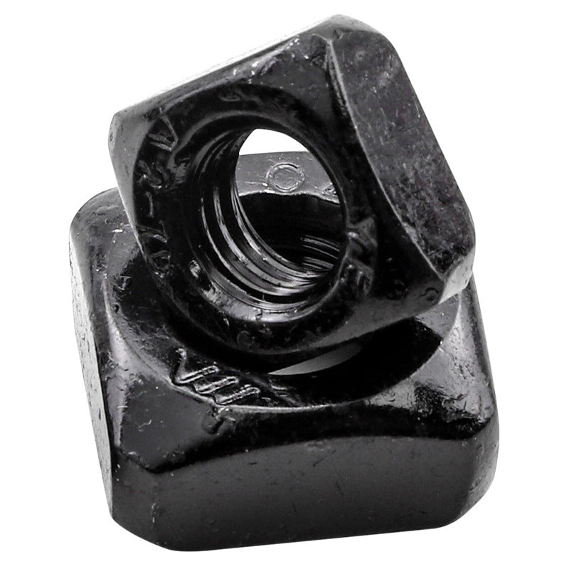 M4/M5/M6/M8/M10 4.8 grade carbon steel hair black square nut iron square nut fastener for Machinery & Construction