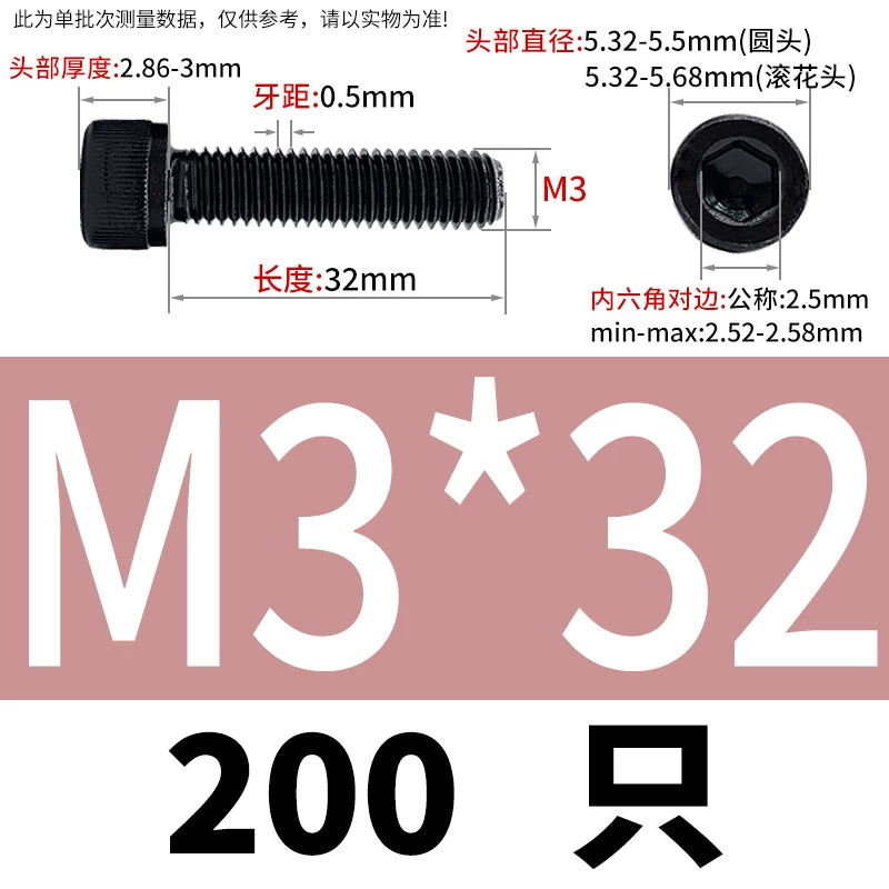 DIN912  M1.4-M16 Grade 12.9 Cup Head Hexagon Screw Full Thread Cylindrical Knurled Head Metric Screw