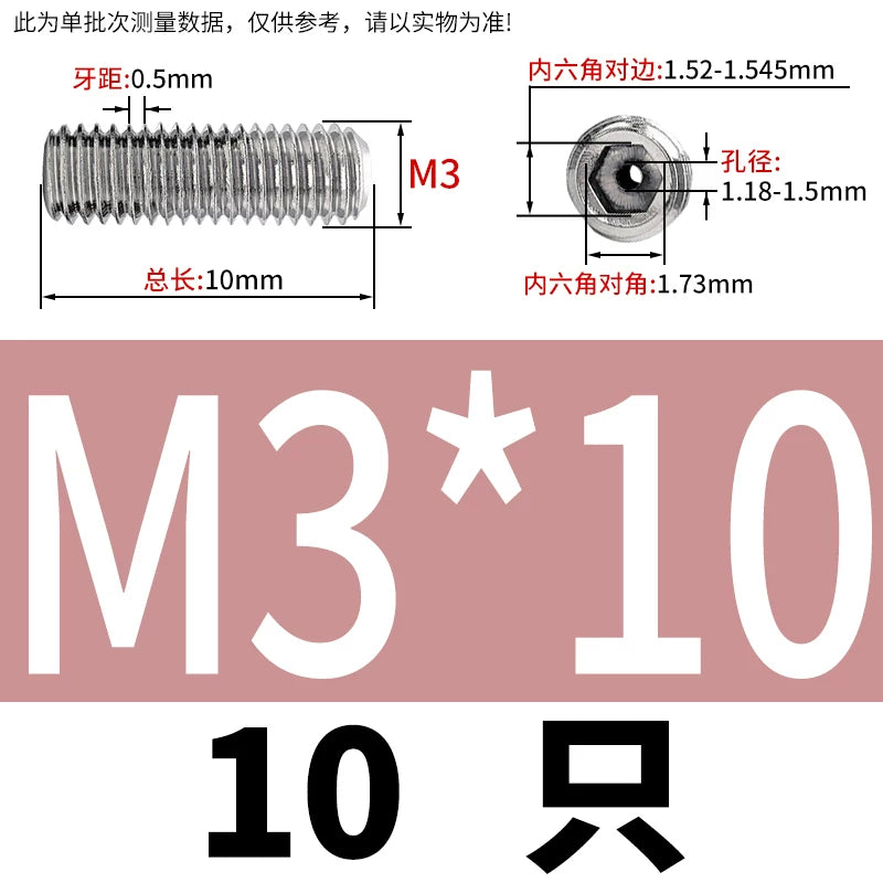 DIN913 Hex Socket Set Screw 304/316 Hollow Perforated Vacuum Exhaust Screw