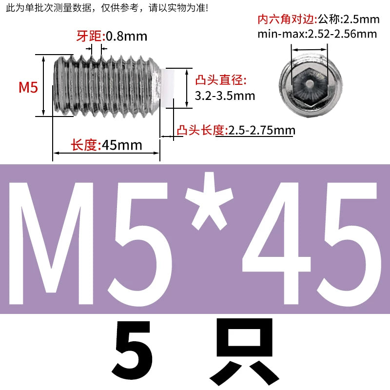 POM/Nylon Rubber Head Plunger 304 Stainless Steel Buffer Stop Screw M2-M10