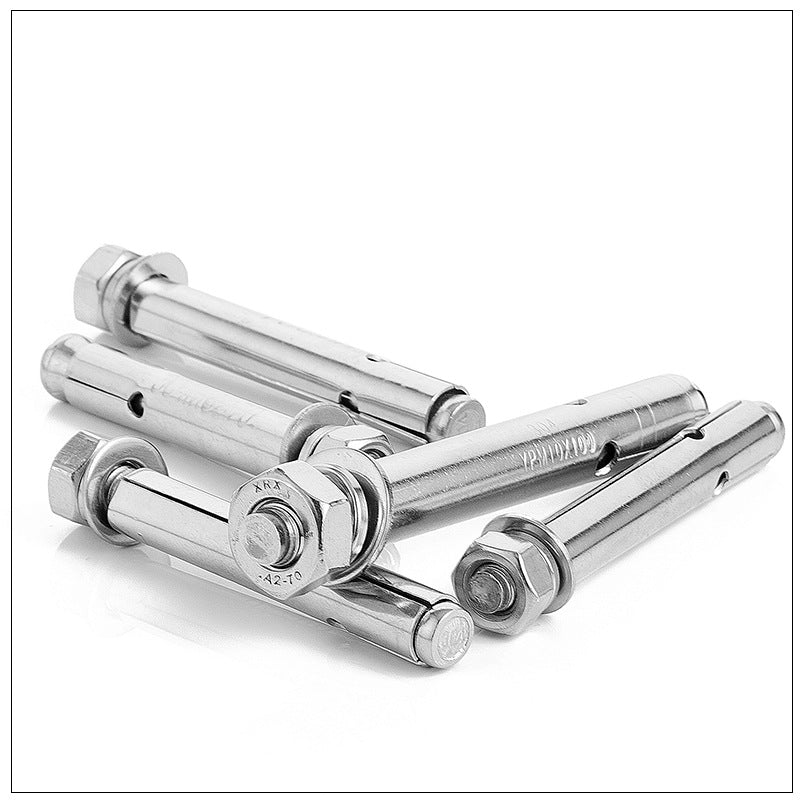 M6 M8 M10 304/201 Stainless Steel Expansion Screw Color Zinc Expansion Bolt Outer Hexagon Explosion Screw Peng Expansion for Construction & Fixing
