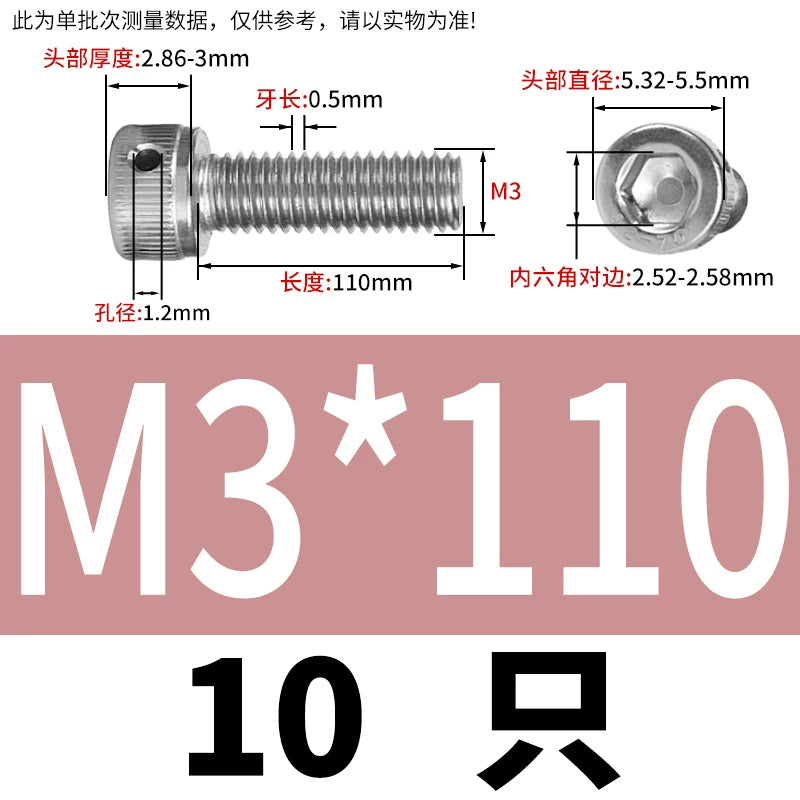 DIN912 Stainless Steel Lead Seal Screw Hex Head Side Hole Anti-Dislodge Fastener