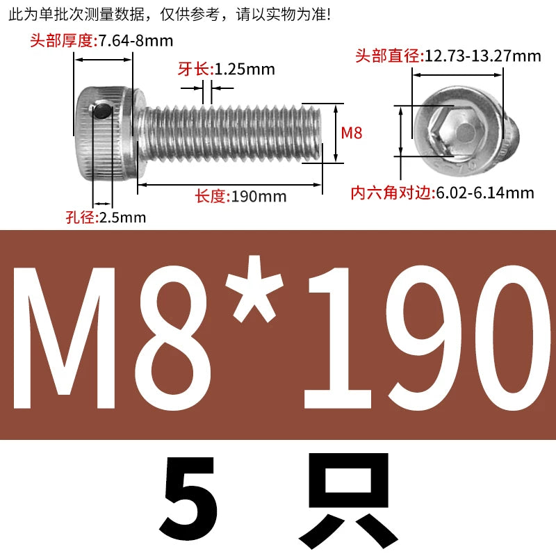 DIN912 Stainless Steel Lead Seal Screw Hex Head Side Hole Anti-Dislodge Fastener