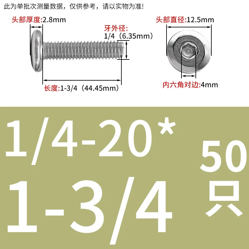 UNC 304 Stainless Steel Screw Nut Set US Imperial Hex Flat Head Chamfer Furniture Pair Lock Splint Fastener
