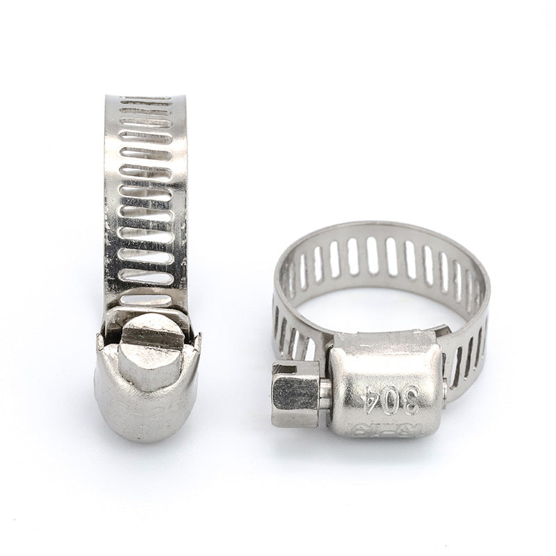 201 stainless steel throat hoop gas pipe water pipe hoop pipe hoop American all-steel one-word clamp pipe card for Gas Pipe & Water Pipe Fixing