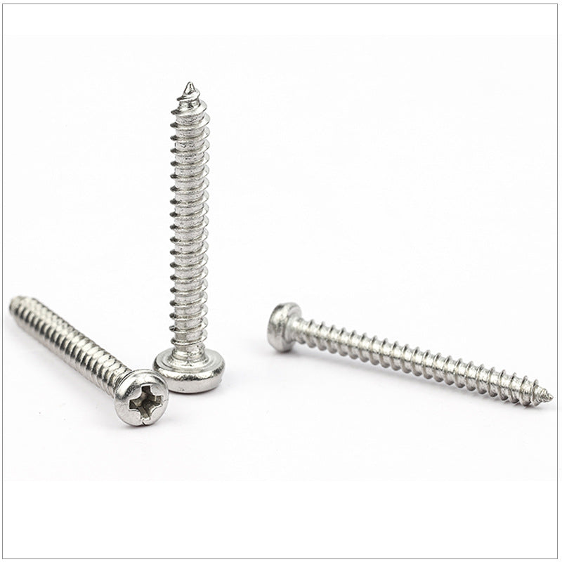 M1.6 M2 M3 M4 Nickel-Plated Cross Round/Pan Head Self-Tapping Screws Tip Tail Electronic Small Screws for Electronic Devices & DIY Electronics Assembly
