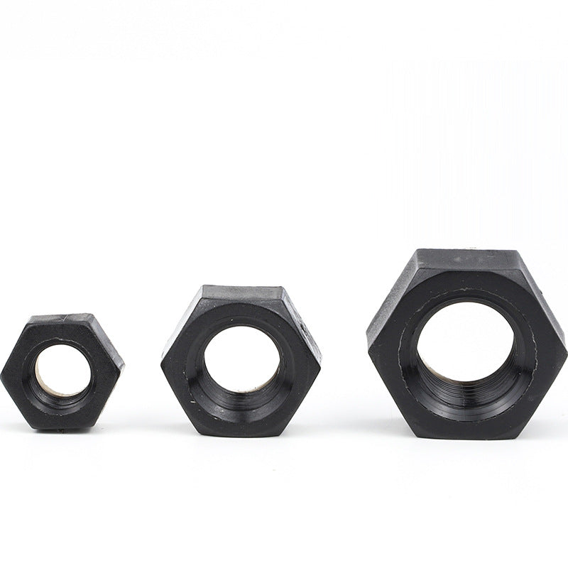 M2/M2.5/M3/M6/M8 Black Nylon Nut Plastic Hexagon Nut Cap Plastic Outer Hexagon Cap  for Furniture & Machinery Fastening
