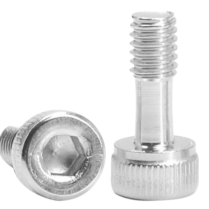 M3 304 stainless steel knurled cylindrical head inner hexagonal rubbing bolt unrubbed smooth surface cup head loose screw for Machinery & Home Assembly