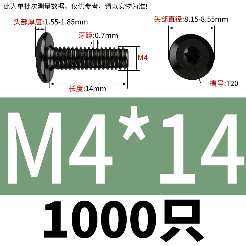 Black Torx Flat Head Furniture Screws & Sleeved Nut Set | 304 Stainless Steel | M3 M4 M5 M6 M8