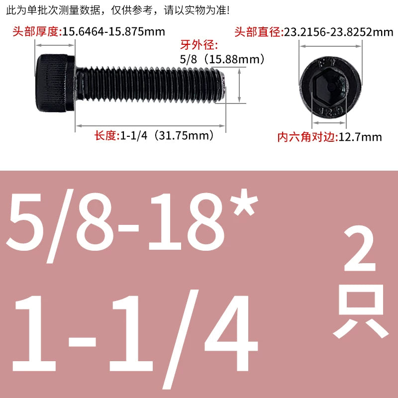 10#-1/2 12.9 Grade Screw UNF American Cylindrical Head Hex Fine Thread Imperial Machine Bolt