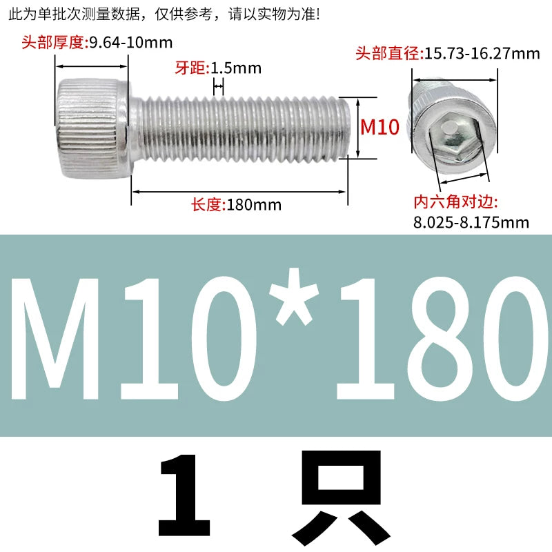 DIN912 M6-M30 Hex Socket Screw | 304 Stainless Steel Cylinder Cup Head Knurled Machine Screw