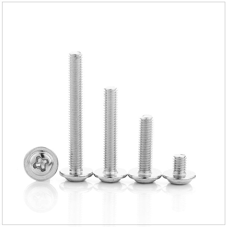 M2 M3 M4 304 Stainless Steel Phillips Pan Head Screws With Padded Spacer Cabinet Door Handle Mounting Fasteners