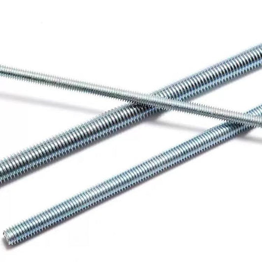 M8M10M12M16-M24  8.8 grade galvanized screw one meter tooth strip blue and white zinc full tooth screw full thread national standard for Construction & Industrial Fixing