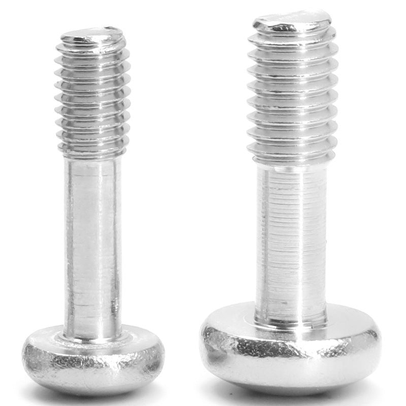 M4/M5/M8 304 stainless steel round head loose screw cross groove anti-loose half tooth pan head machine tooth screw for Industrial & Hardware