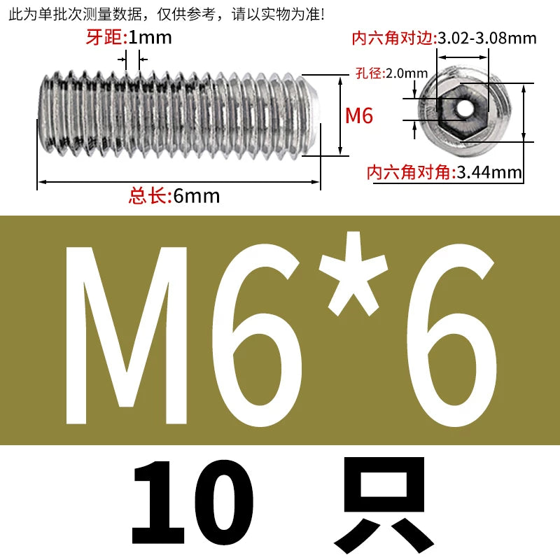 DIN913 Hex Socket Set Screw 304/316 Hollow Perforated Vacuum Exhaust Screw