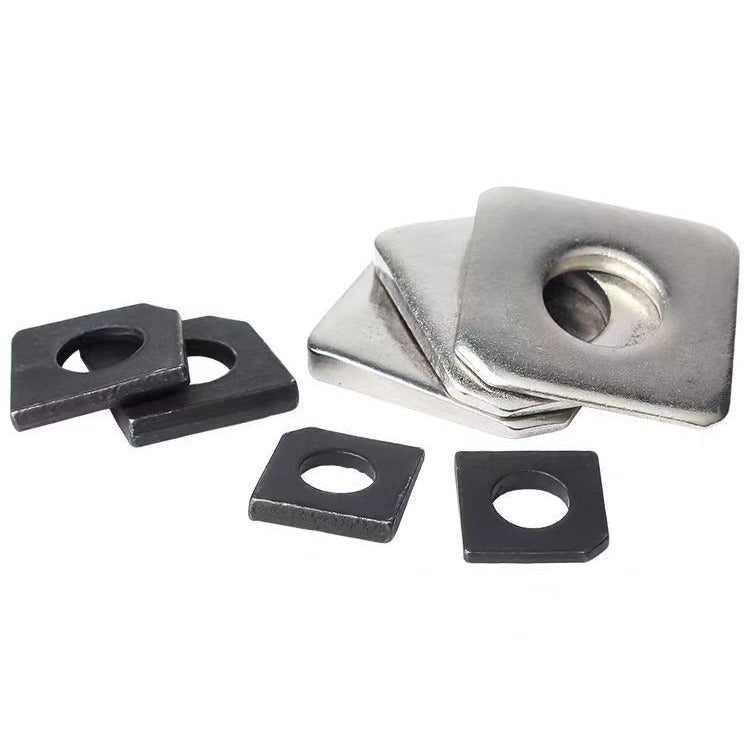 M6M8M10 304 stainless steel square oblique gasket carbon steel square oblique flat gasket square oblique gasket missing angle flat gasket  for Machinery & Furniture Fixing