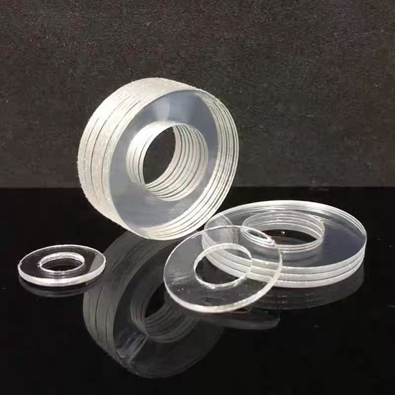 PVC transparent soft gasket White plastic gasket Insulating rubber gasket High temperature shock resistant sealing soft rubber round gasket for Household & Industrial Use