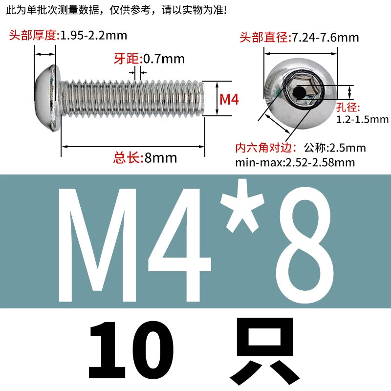 M2.5-M12 304/316 Stainless Steel Exhaust Screw Hex Socket Round Head Hollow Punching Vacuum Through Hole Threaded Screw
