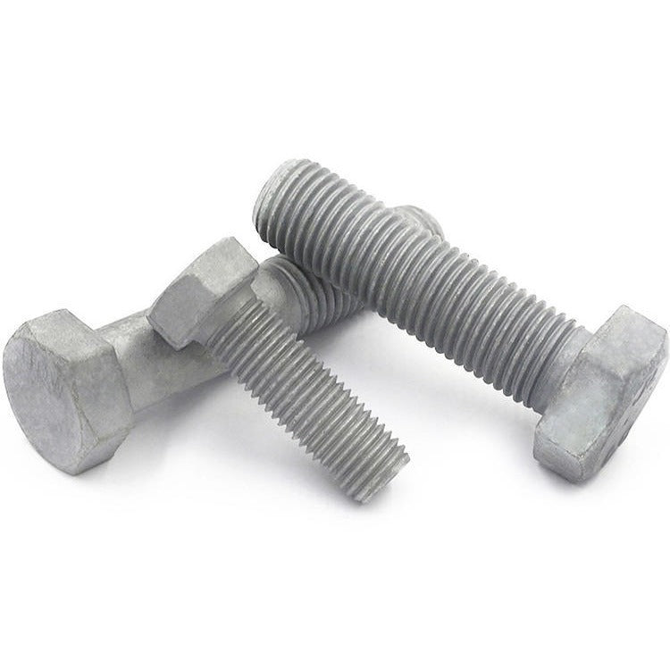 M10/M12/M14 8.8 grade hot dip galvanized outer hexagon screws iron bolt high strength screws hot dip galvanized screws for Construction Projects