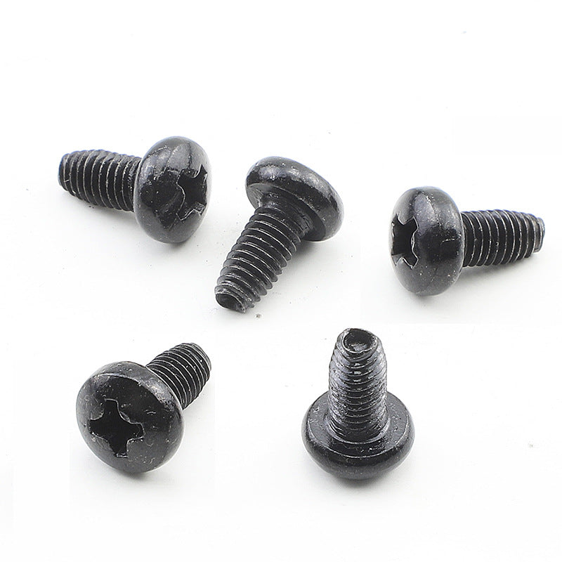 M3/M5/M6 8.8 grade high strength black cross round head triangular tooth screw cross pan head machine tooth screw for Machinery & Furniture