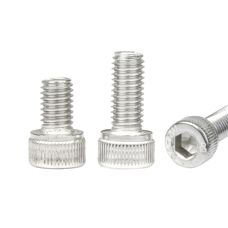 M3 M4 M5 M6 304 Stainless Steel Fine Thread Hex Socket Cap Screws Pan Head Bolts for Electronics & Furniture