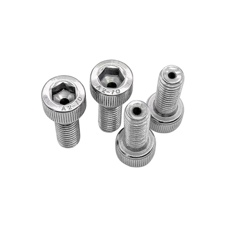 UNC/UNF 304 Stainless Steel Hollow Screw American Imperial Hex Cup Head Vacuum Exhaust Thread Fastener