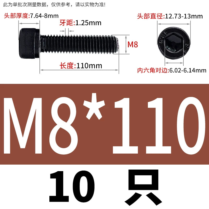 DIN912  M1.4-M16 Grade 12.9 Cup Head Hexagon Screw Full Thread Cylindrical Knurled Head Metric Screw