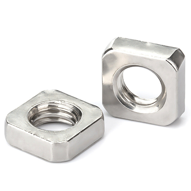 M3M4M5M6M8M10 304 Stainless Steel Square Nut & Thin Square Nut Locking Screw Cap for Industrial Fastening