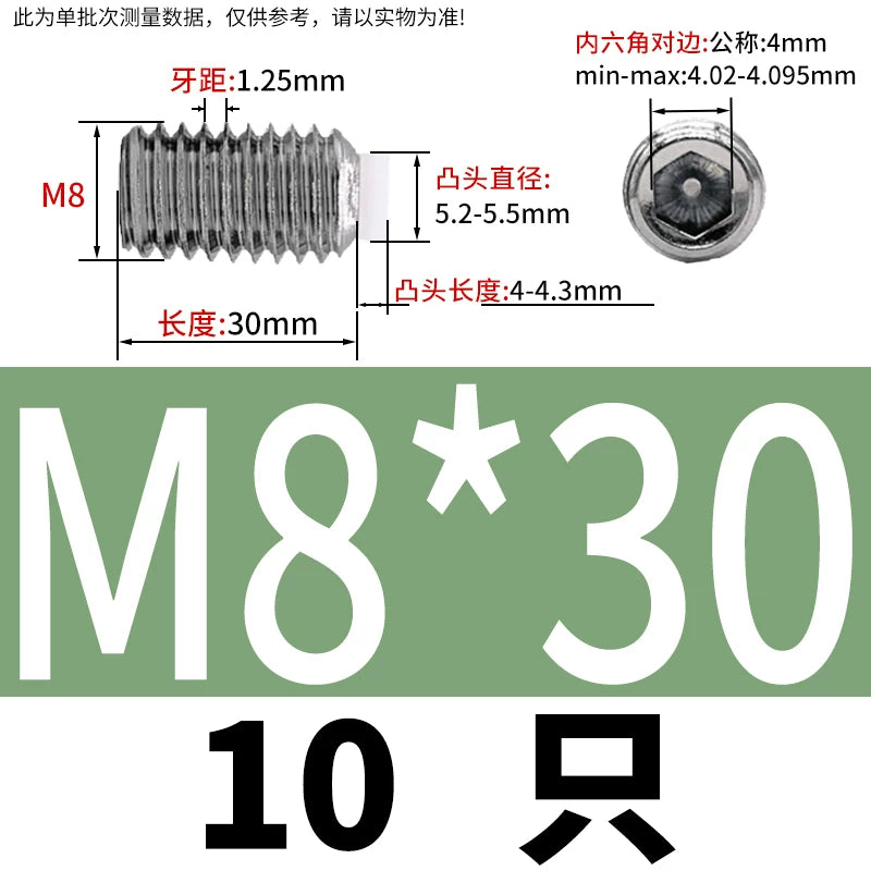 POM/Nylon Rubber Head Plunger 304 Stainless Steel Buffer Stop Screw M2-M10