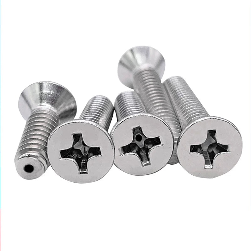 GB819 304/316 Stainless Steel Hollow Screw Countersunk Phillips Vacuum Through-Hole Exhaust Bolt