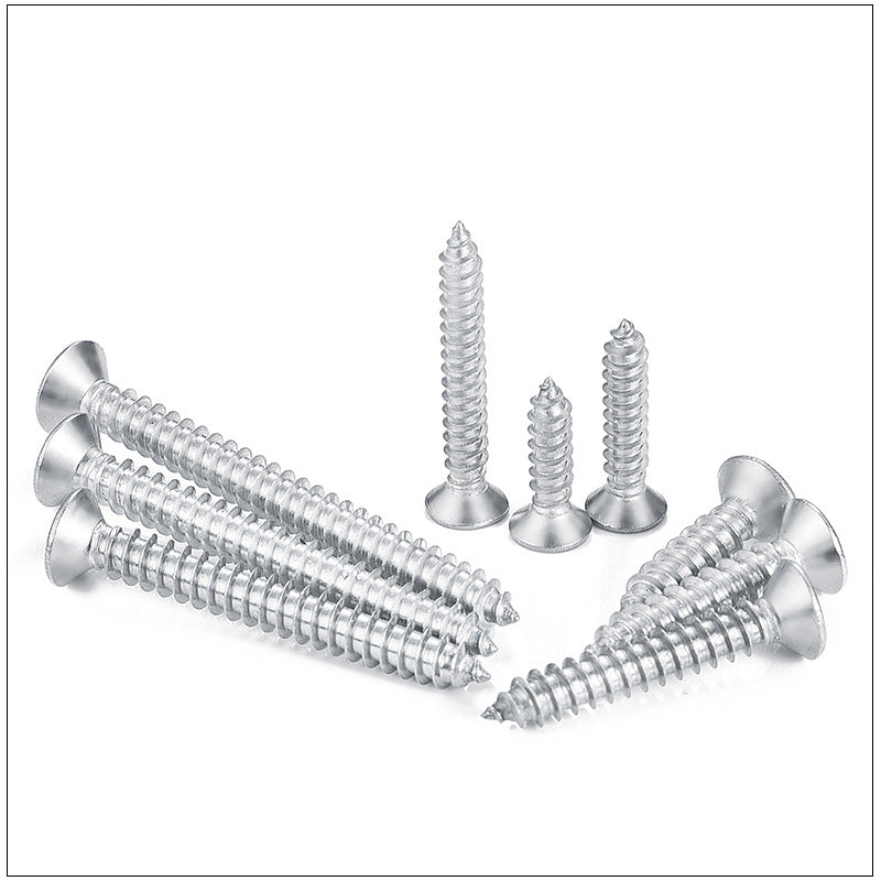 M1.2/M1.7/M2.3/M2.8 304 Stainless Steel Small Cross Countersunk Flat Head Self-Tapping Screws for Electronics & DIY Crafts