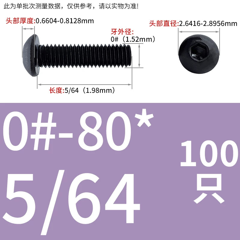 10.9 Grade UNC/UNF/BSW Screw Round Mushroom Cup Head Hex Machine Screw