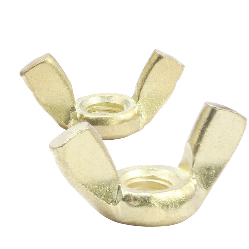 M3/M4 304/201 stainless steel golden butterfly nut hand screw butterfly nut iron plated ingot nut cap for DIY, Hardware & Household Installation