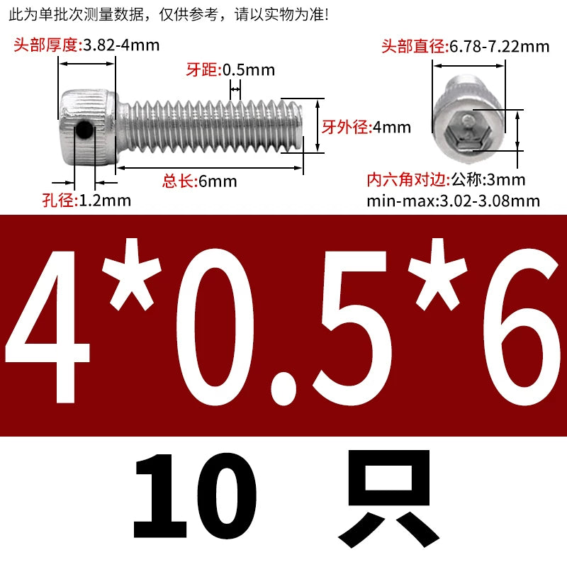 DIN912 304/316 Screw Fine Thread Side Hole Anti-Drop Screw with Safety Hole and Lead Seal