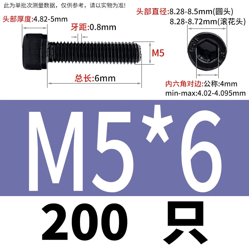 DIN912  M1.4-M16 Grade 12.9 Cup Head Hexagon Screw Full Thread Cylindrical Knurled Head Metric Screw
