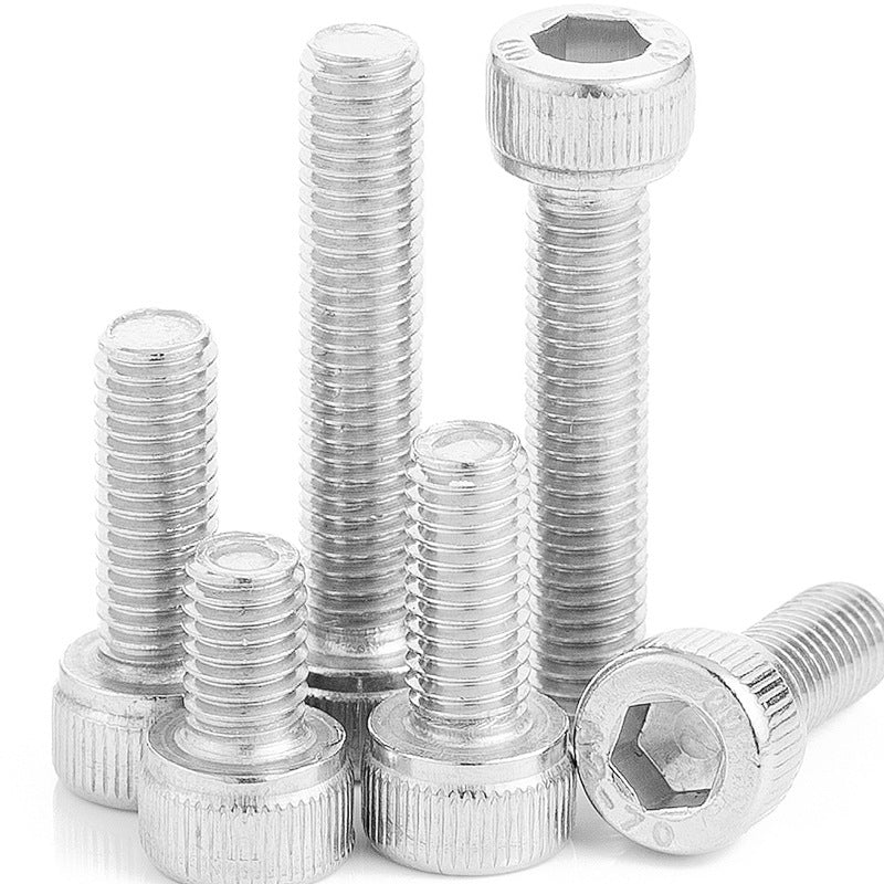 304 stainless steel cylindrical head socket head screw nut set cup head socket head flat elastic pad nut set for Machinery & Furniture