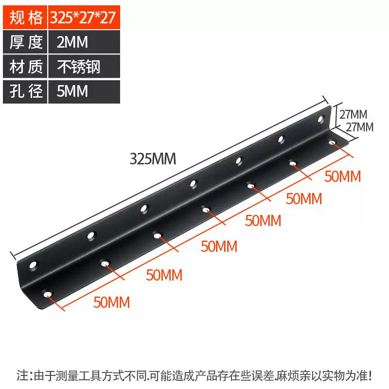 Stainless Steel 90 Degree Angle Bracket Thickened Triangular Support Frame Cabinet Reinforcement Accessory