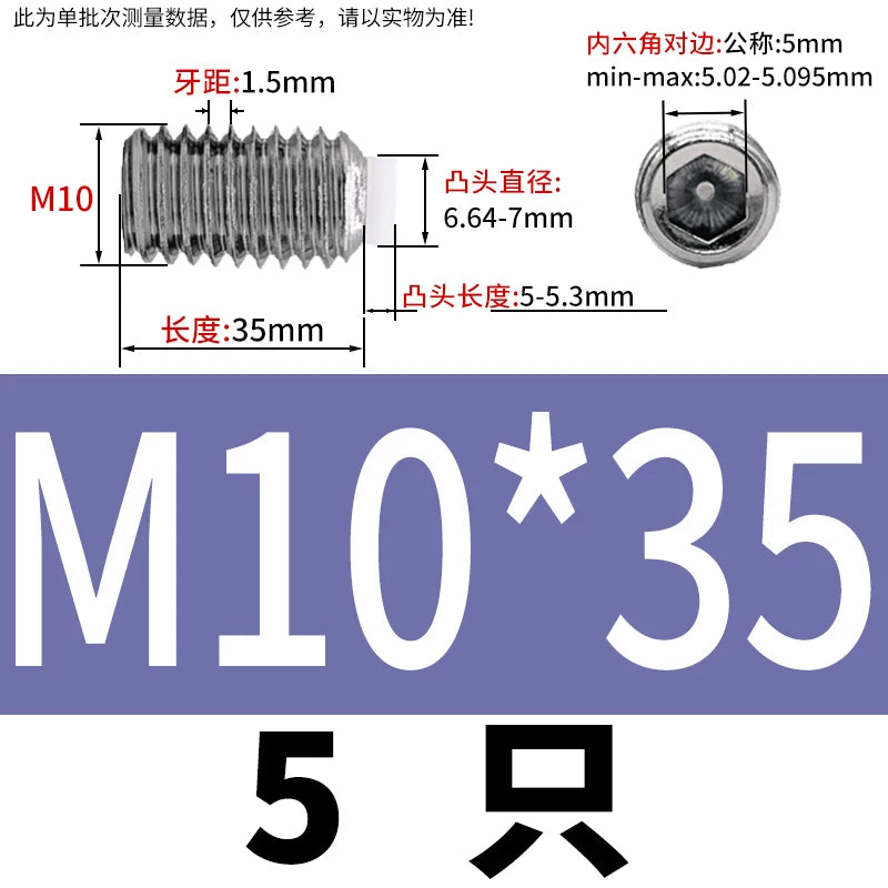 POM/Nylon Rubber Head Plunger 304 Stainless Steel Buffer Stop Screw M2-M10