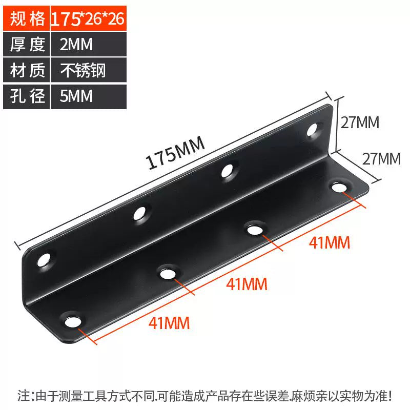 Stainless Steel 90 Degree Angle Bracket Thickened Triangular Support Frame Cabinet Reinforcement Accessory