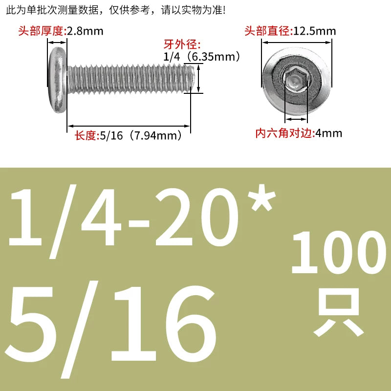 UNC 304 Stainless Steel Screw Nut Set US Imperial Hex Flat Head Chamfer Furniture Pair Lock Splint Fastener