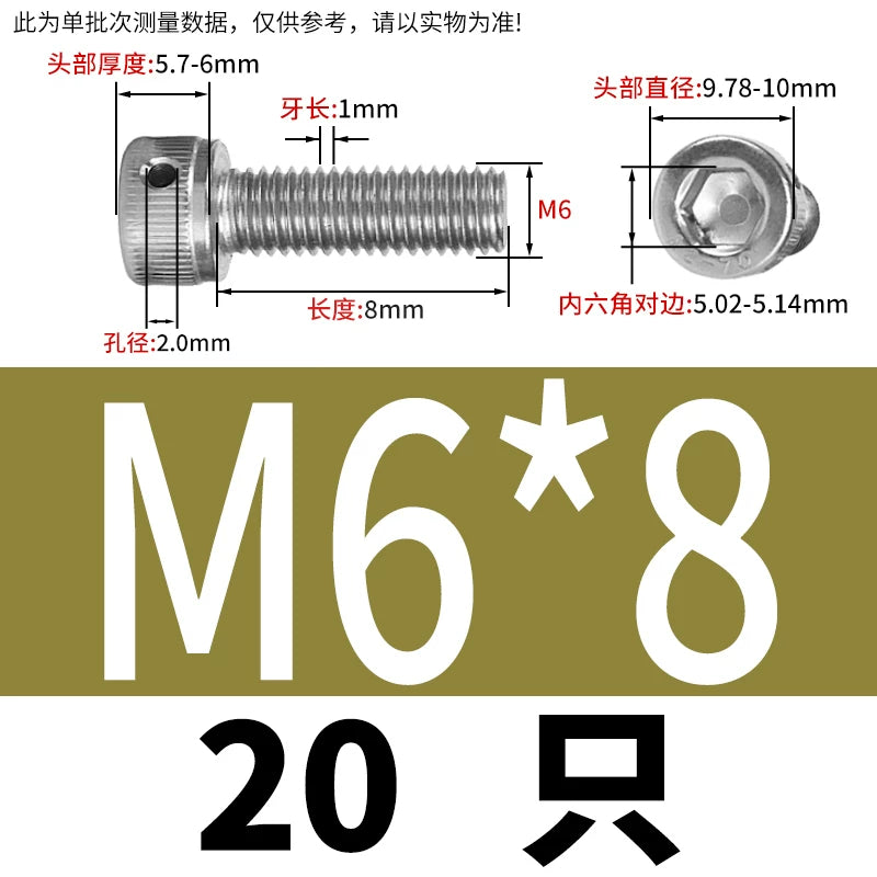 DIN912 Stainless Steel Lead Seal Screw Hex Head Side Hole Anti-Dislodge Fastener