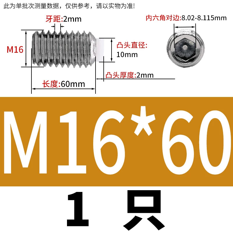 POM/Nylon Rubber Head Plunger 304 Stainless Steel Buffer Stop Screw M2-M10