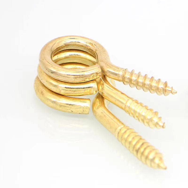 Self-Tapping Sheep Eye Ring Screws Black Question Mark Cup Light Hook Open/Closed Hardware