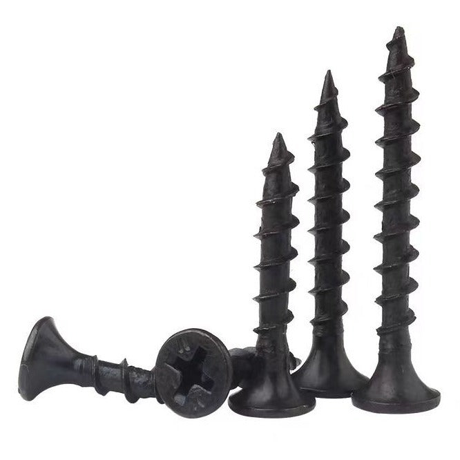 M4.2 Carbon steel black countersunk fast tooth wall panel nails Cross groove fast tooth self-tapping nails for Wall Panel Fixing & Construction