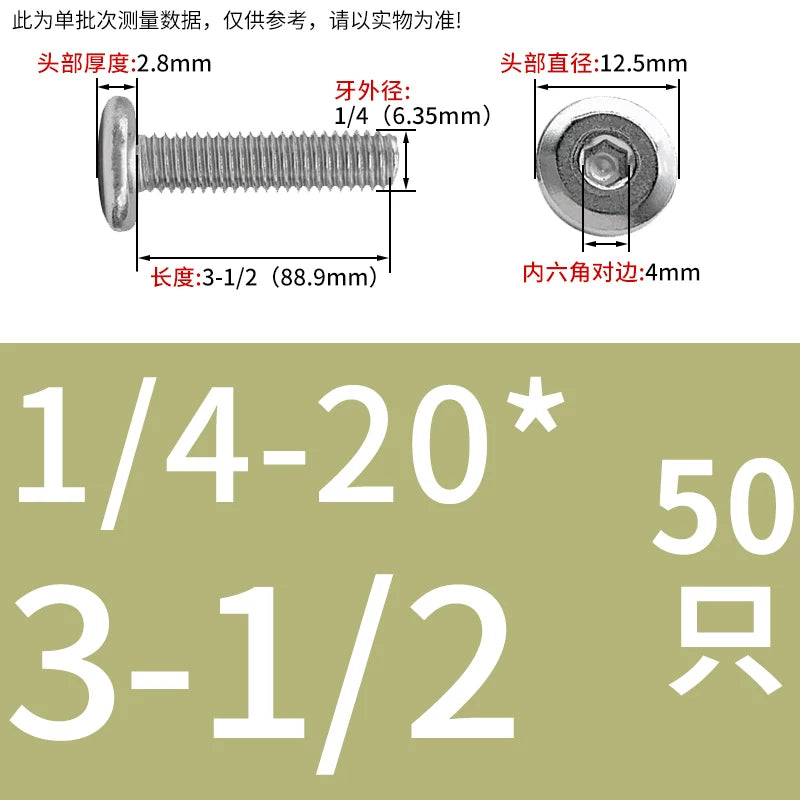 UNC 304 Stainless Steel Screw Nut Set US Imperial Hex Flat Head Chamfer Furniture Pair Lock Splint Fastener